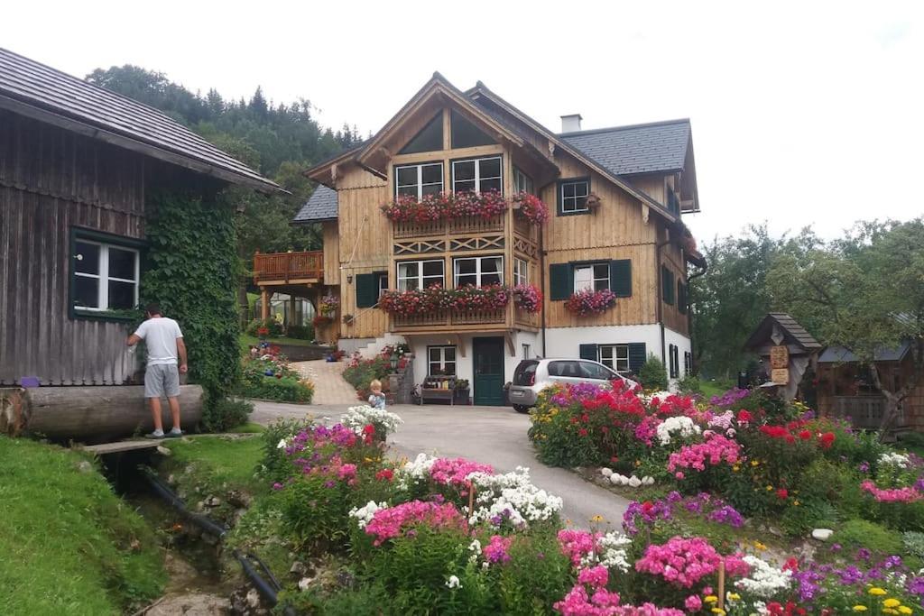 S'Rastl Direkt Mit Bergpanorama Appartement Grundlsee Buitenkant foto