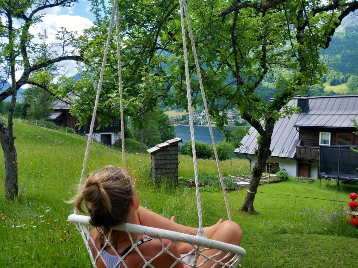 S'Rastl Direkt Mit Bergpanorama Appartement Grundlsee Buitenkant foto